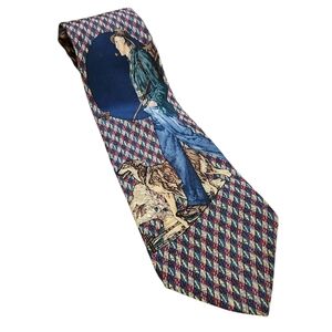 Vintage Norman Rockwell Saturday Evening Post Men's 100% Silk Neck Tie